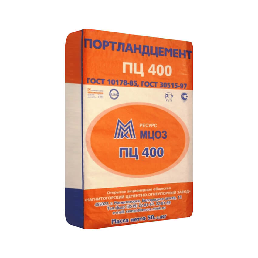 Цемент ШПЦ400Д20 50 кг.