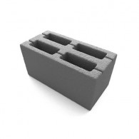 Шлакоблок 4х пустотный ЧЕРНЫЙ