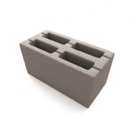 Шлакоблок 4х пустотный КОРИЧНЕВЫЙ