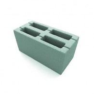 Шлакоблок 4х пустотный ЗЕЛЕНЫЙ